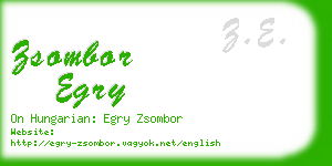 zsombor egry business card